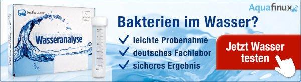 Testen Sie Ihr Trinkwasser auf Bakterien - mit den schnellen und zuverlössigen Analysen von Test-Wasser