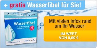 Gratis: Unsere Wasserfibel mit zahlreichen Zusatzinformationen rund ums Thema Trinkwasser!