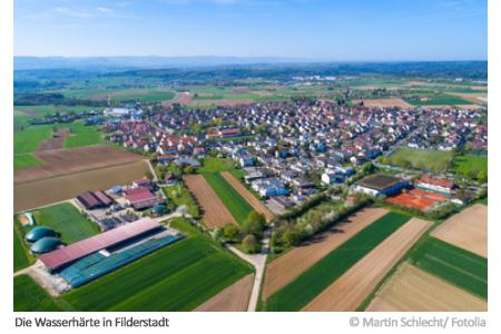 Die Wasserhärte in Filderstadt. Die Wasserhärte in Filderstadt.