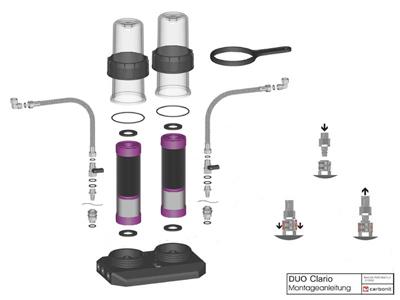 Carbonit DUO-HP Clario mit Wasserhahn WS 5 Carbonit DUO-HP Clario mit Wasserhahn WS 5