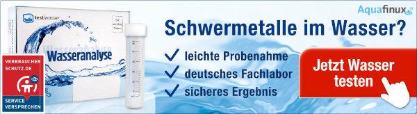 Schwermetalle im Wasser? Testen Sie jetzt Ihre Wasserqualität.