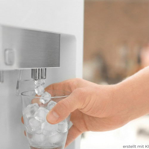 Eiswürfel aus Kühlschrank
