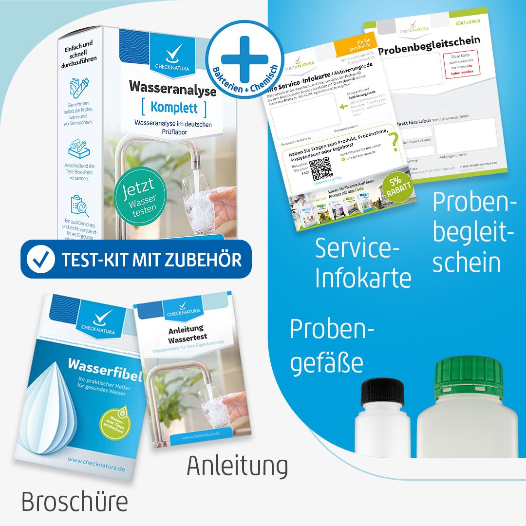 Inhalt Wassertest Komplett