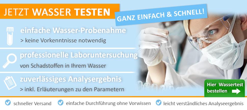 Jetzt Wasser testen